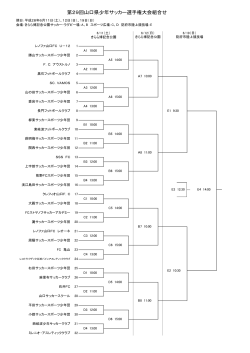 第29回山口県少年サッカー選手権大会組合せ（PDFファイル約46K）