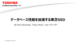 データベース性能を加速する東芝SSDのご紹介