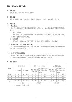 第2 地下水の水質調査結果 (chikasui [PDFファイル／504KB]