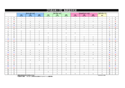 【平成28年11月】 施設空き状況