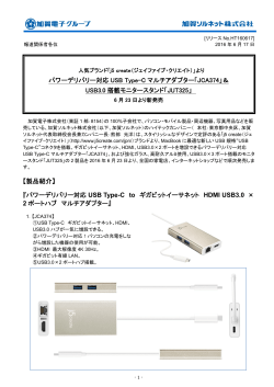 パワーデリバリー対応 USB Type-C マルチ