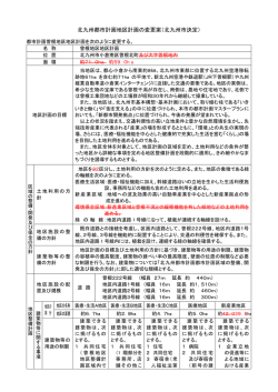 北九州都市計画地区計画の変更案（北九州市決定）