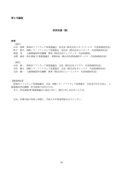第5号議案 役員改選（案）