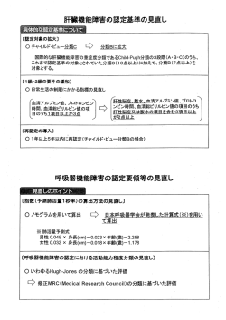 平成28年度改正概要（肝臓、呼吸器関係） [PDFファイル／70KB]