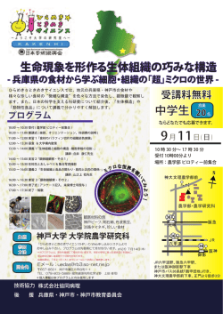 H28 ひらめきサイエンス A4 神戸大HP