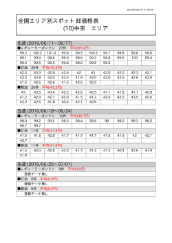 (10)中京 エリア 全国エリア別スポット卸価格表
