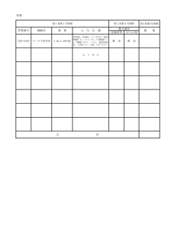 別紙 出張所等 ｽﾃｰｼｮﾝ等 価 格 合 計 管理番号 機械名 規