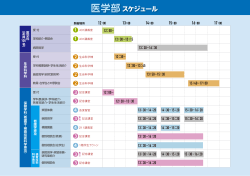 医学部スケジュール