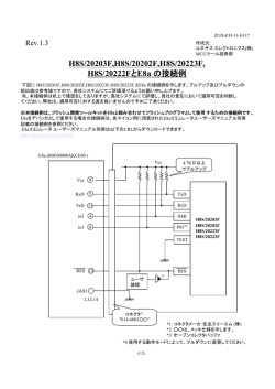 H8S/20203F,H8S/20202F,H8S/20223F, H8S/20222FとE8a の接続例