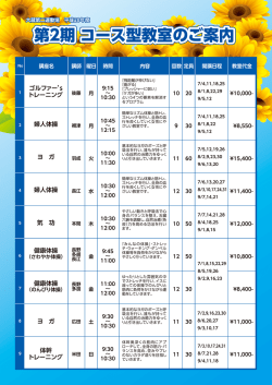 参考資料（約360KB） - 公益財団法人 世田谷区スポーツ振興財団