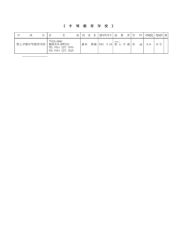 中等教育学校