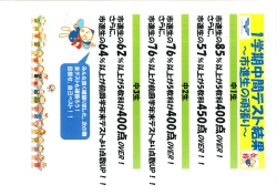 狭山市教室の中間テスト結果