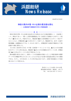 企業経営予測調査(2016年6月調査)