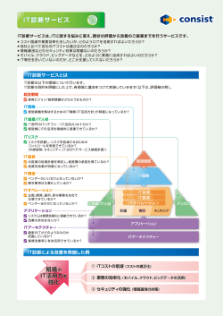 ITの活用をトータルにサポート～IT診断サービス