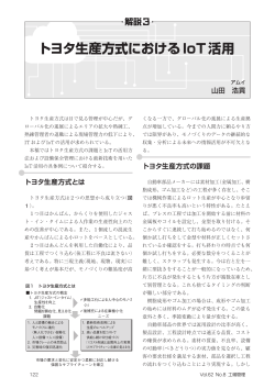 解説3 トヨタ生産方式におけるIoT活用