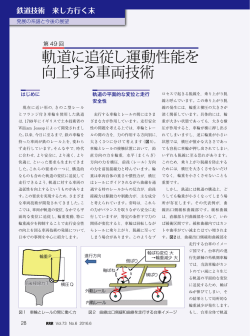 軌道に追従し運動性能を 向上する車両技術