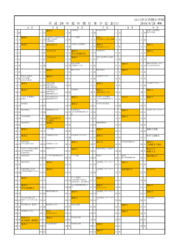 平 成 28 年 度 年 間 行 事 予 定 表（1） 2016/6/20 山口市立井関小学校