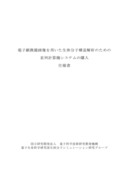 電子顕微鏡画像を用いた生体分子構造解析のための 並列計算機