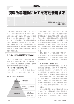 解説2 現場改善活動にIoTを有効活用する