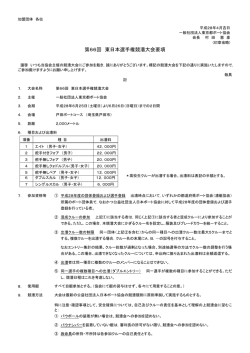 東日本選手権要項