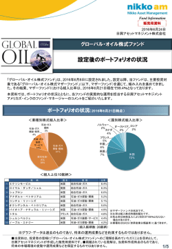 設定後のポートフォリオの状況