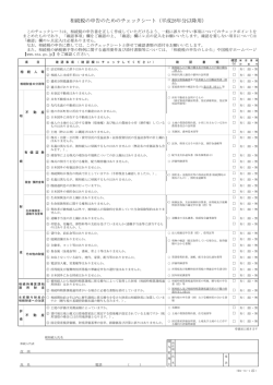 相続税の申告のためのチェックシート（平成28年分