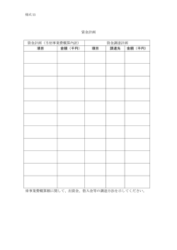 資金計画 資金計画（当初事業費概算内訳） 資金調達計画 項目 金額（千