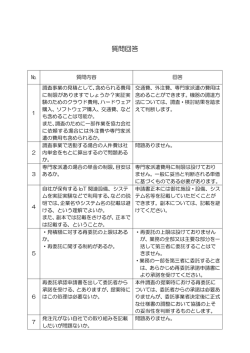 質問回答 - 大田区ホームページ