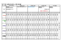 1日（金）
