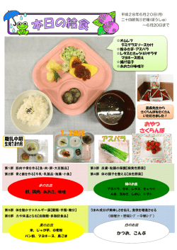 平成28年6月20日 給食だより【PDFを開く】