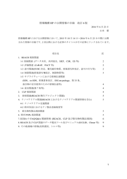 情報機構 HP の公開情報の目録 改訂 6 版