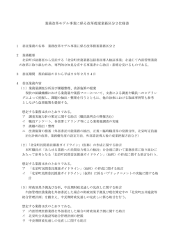 業務改革モデル事業に係る改革提案業務区分2仕様書