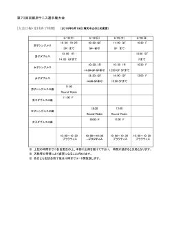 6/19変更 - 京都府テニス協会
