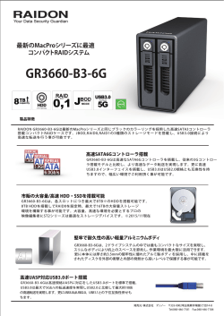 RAIDON 「GR3660-B3-6G」を新発売