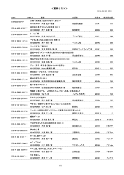 ＜資料リスト＞