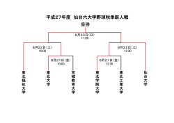 H27年度秋季新人戦トーナメント表