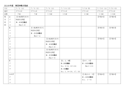 H28年度 春団体戦日程表