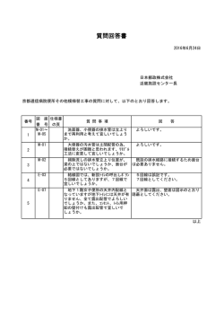 質問回答書 - 日本郵政