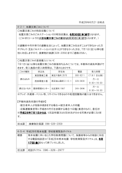平成28年6月21 日時点 4-5-4 平成28年熊本地震 学校教育緊急