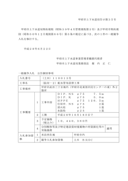 （鉛対-2）配水管布設替工事