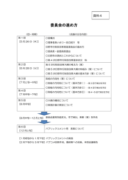 委員会の進め方