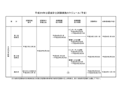 （別紙）平成29年公認会計士試験実施スケジュール（予定）