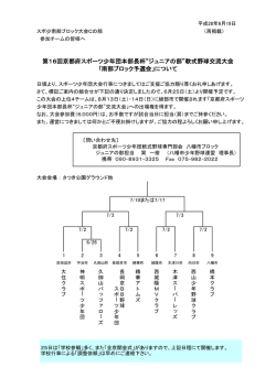 第16回京都府スポーツ少年団本部長杯“ジュニアの部”軟式野球交流