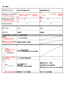 様式2 26回出店申込書 記入例.