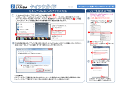 セキュアSAMBAへのアクセス方法 ショートカットの作成