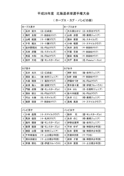 こちらから - 北海道卓球連盟