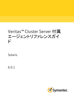 Veritas™ Cluster Server 付属エージェントリファレンスガイド: Solaris