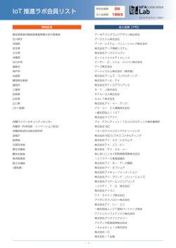 IoT推進ラボ会員リスト印刷用PDFはこちら