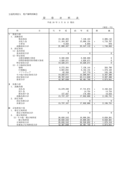 貸 借 対 照 表