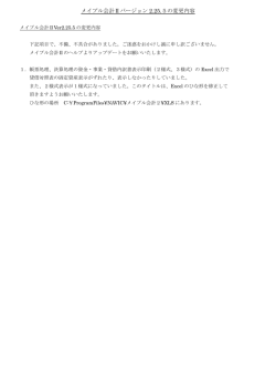 メイプル会計Ⅱバージョン 2.25.5の変更内容